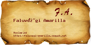 Faluvégi Amarilla névjegykártya
